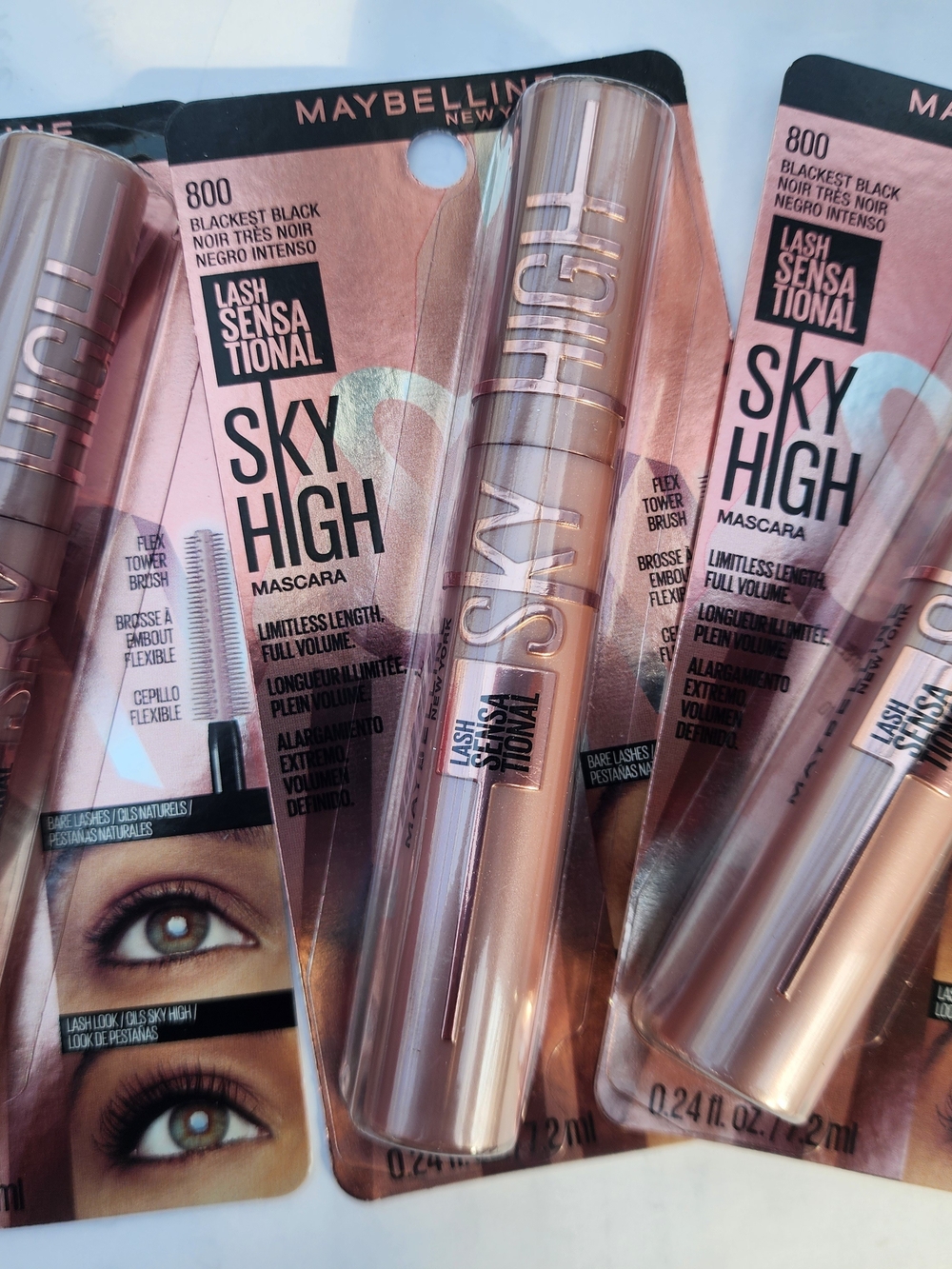 Maybelline Sky High Mascara - Black (800) Rose Gold Tube